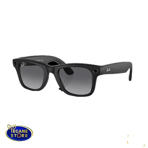 خرید Ray-Ban Meta Wayfarer مات مشکی و عدسی‌های پلاریزه شده خاکستری