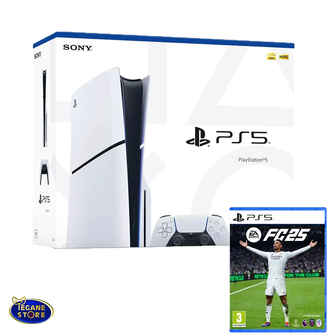 قیمت باندل پلی استیشن 5 اسلیم ( دیسک خور ) استاندارد به همراه بازی FC25