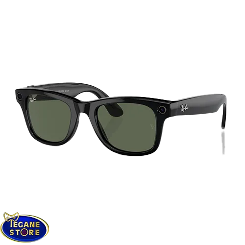 عینک آفتابی ریبن Ray-Ban Meta Wayfarer RW4006، فریم مشکی براق، لنز سبز، اورجینال و شیک