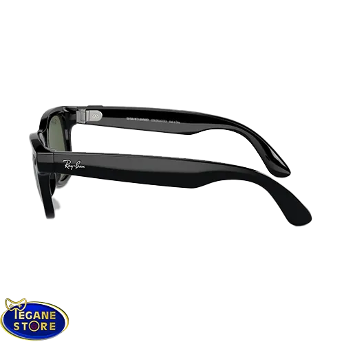 عینک آفتابی ریبن Ray-Ban Meta Wayfarer RW4006، فریم مشکی براق، لنز سبز، اورجینال و شیک