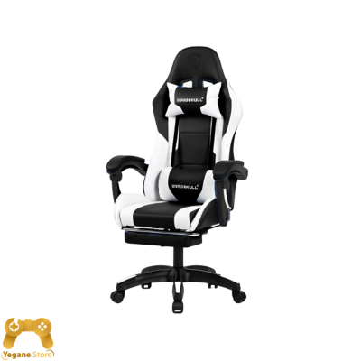 قیمت و خرید صندلی بازی گیمینگ DEADSKULL  رنگ سیاه و سفید